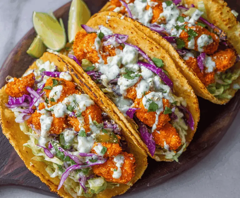 Crispy Buffalo Tofu Tacos Recipe