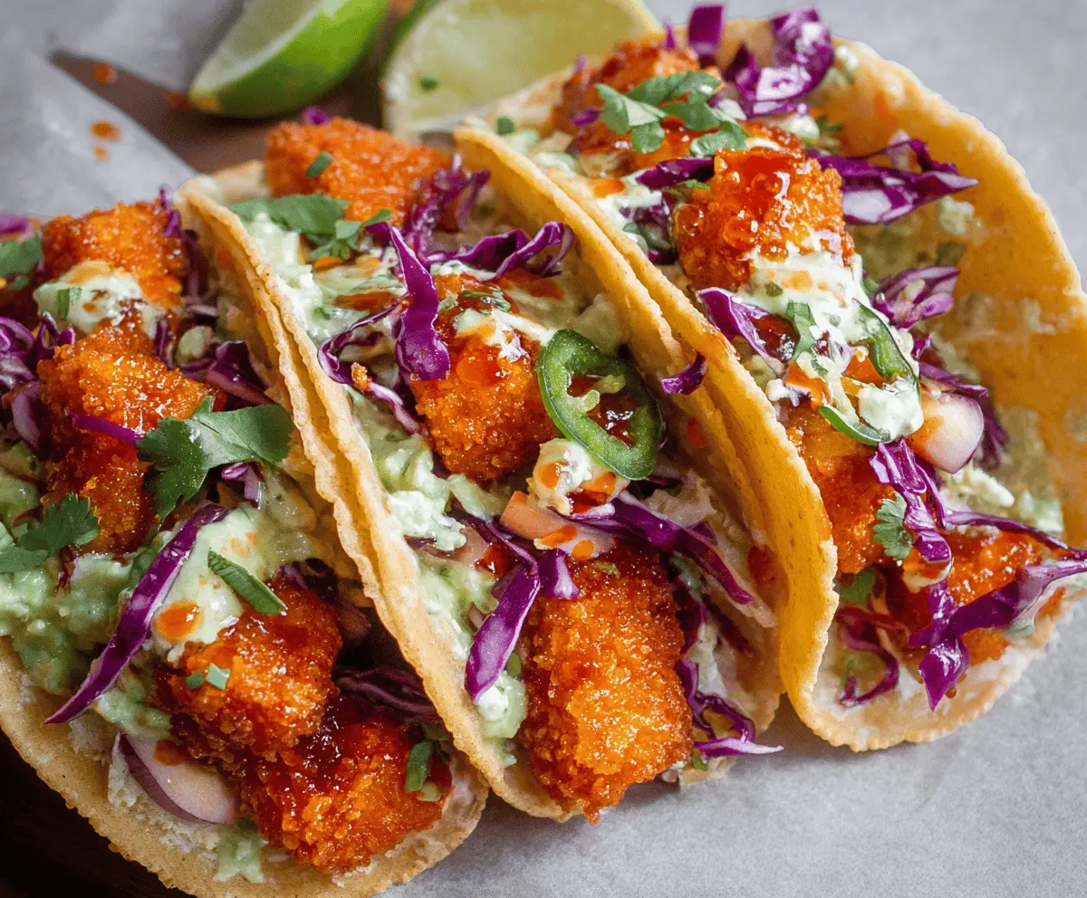 Crispy Buffalo Tofu Tacos Recipe