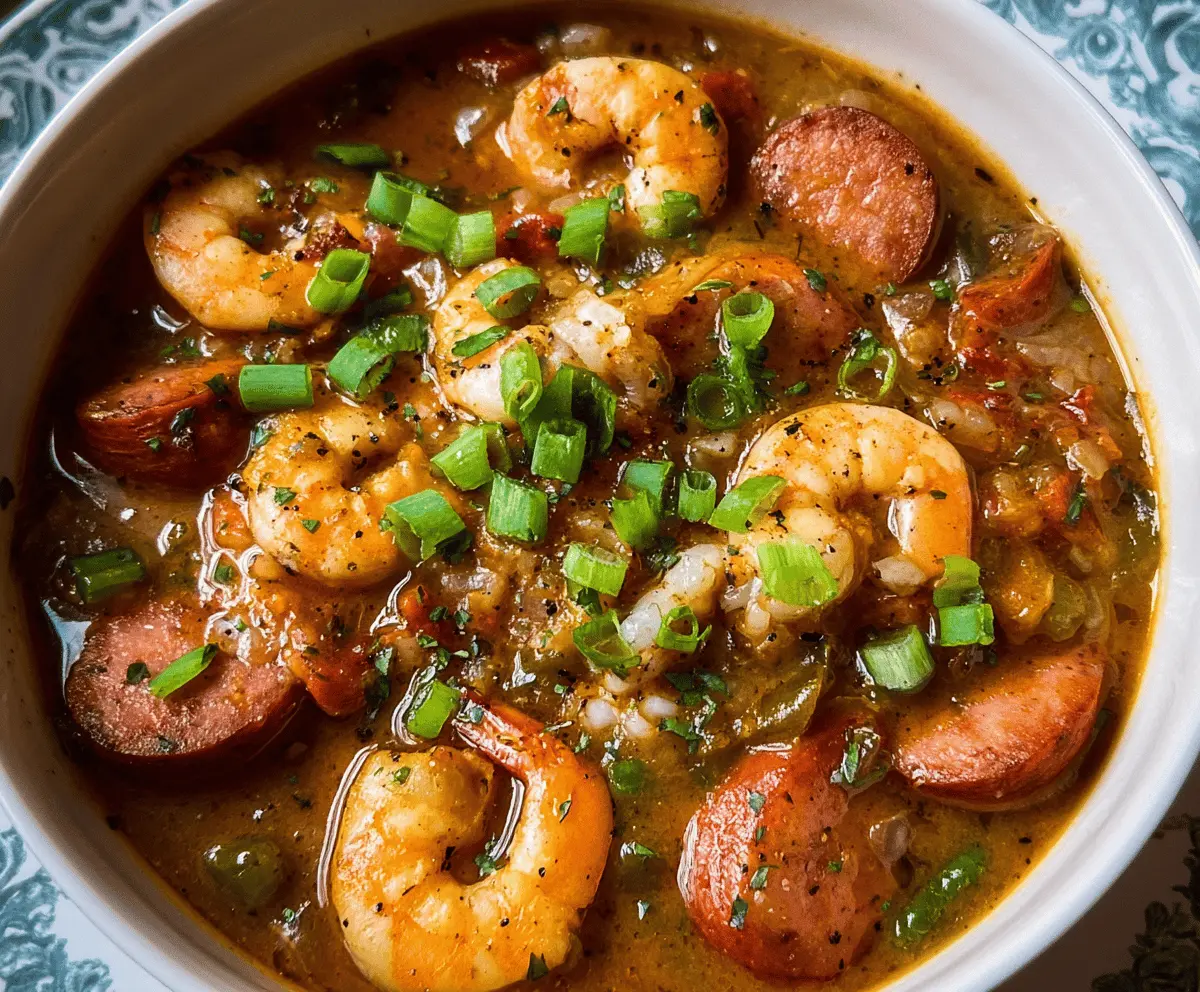 Easy Shrimp and Sausage Gumbo Recipe