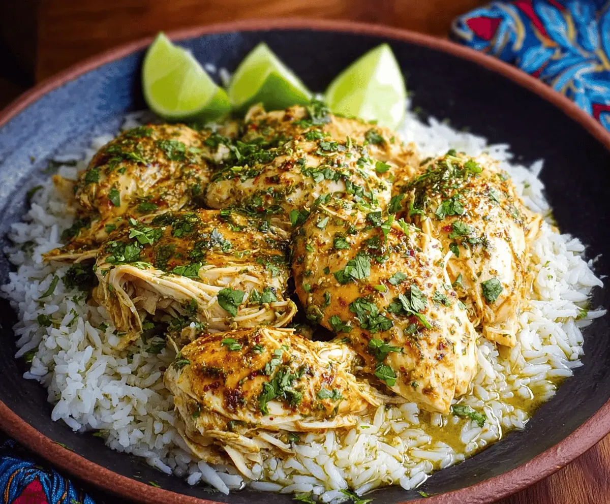 Easy Crock Pot Cilantro Lime Chicken Recipe