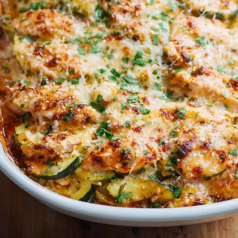 Chicken Zucchini Casserole Recipe – A Comforting & Wholesome Dinner Favorite