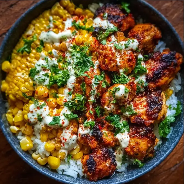Street Corn Chicken Rice Bowl: A Flavor-Packed Mexican-Inspired Meal