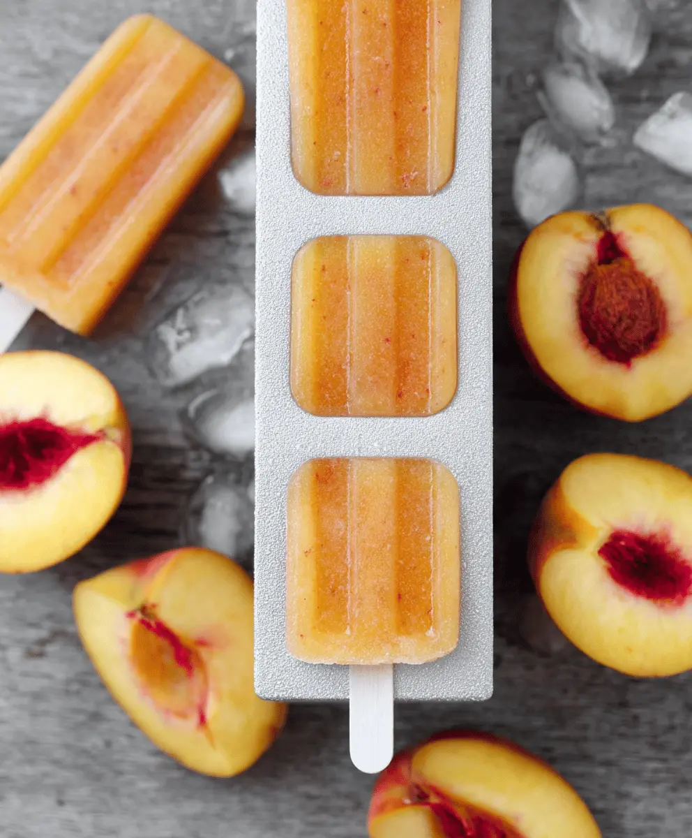 Refreshing Ripe Peach Popsicles Recipe