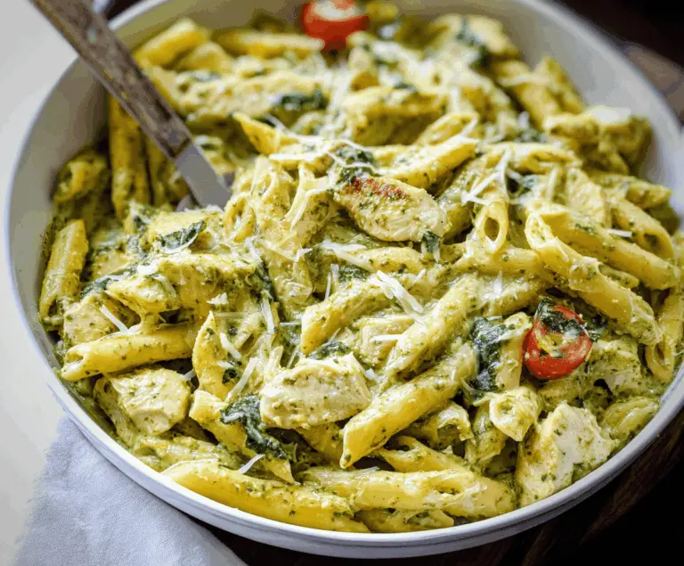 Creamy Chicken Pesto Pasta Recipe