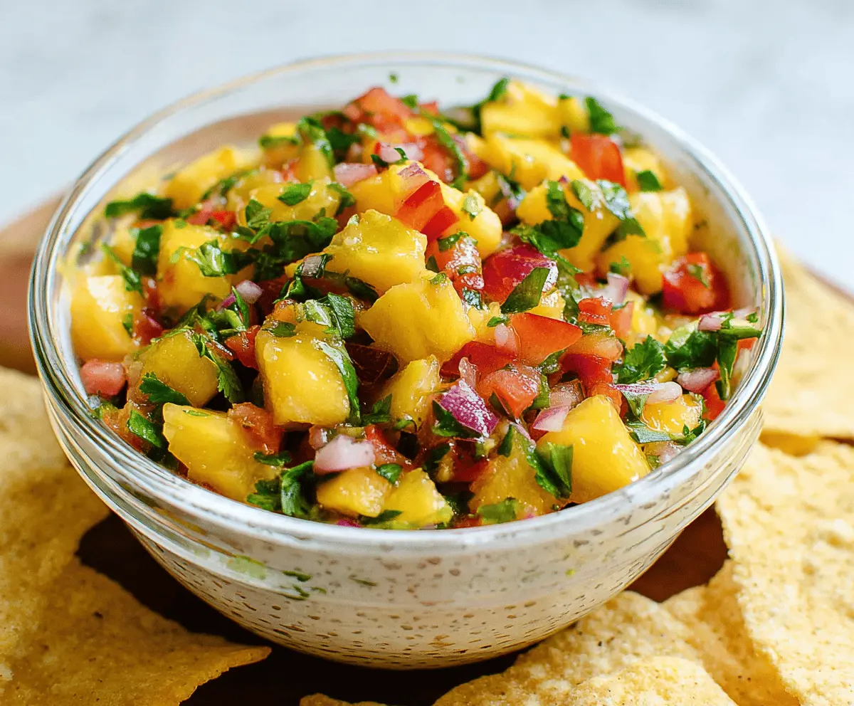 Fresh Peach Salsa Recipe for Summer Snacks