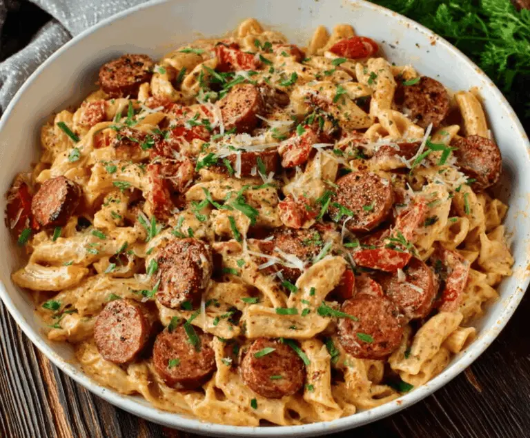 Creamy Cajun Sausage Pasta Recipe
