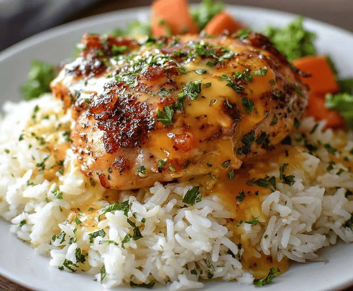 Easy Smothered Chicken and Rice Dinner Recipe