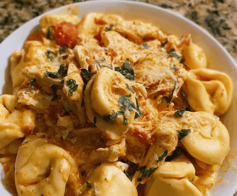 Crockpot Chicken Tortellini