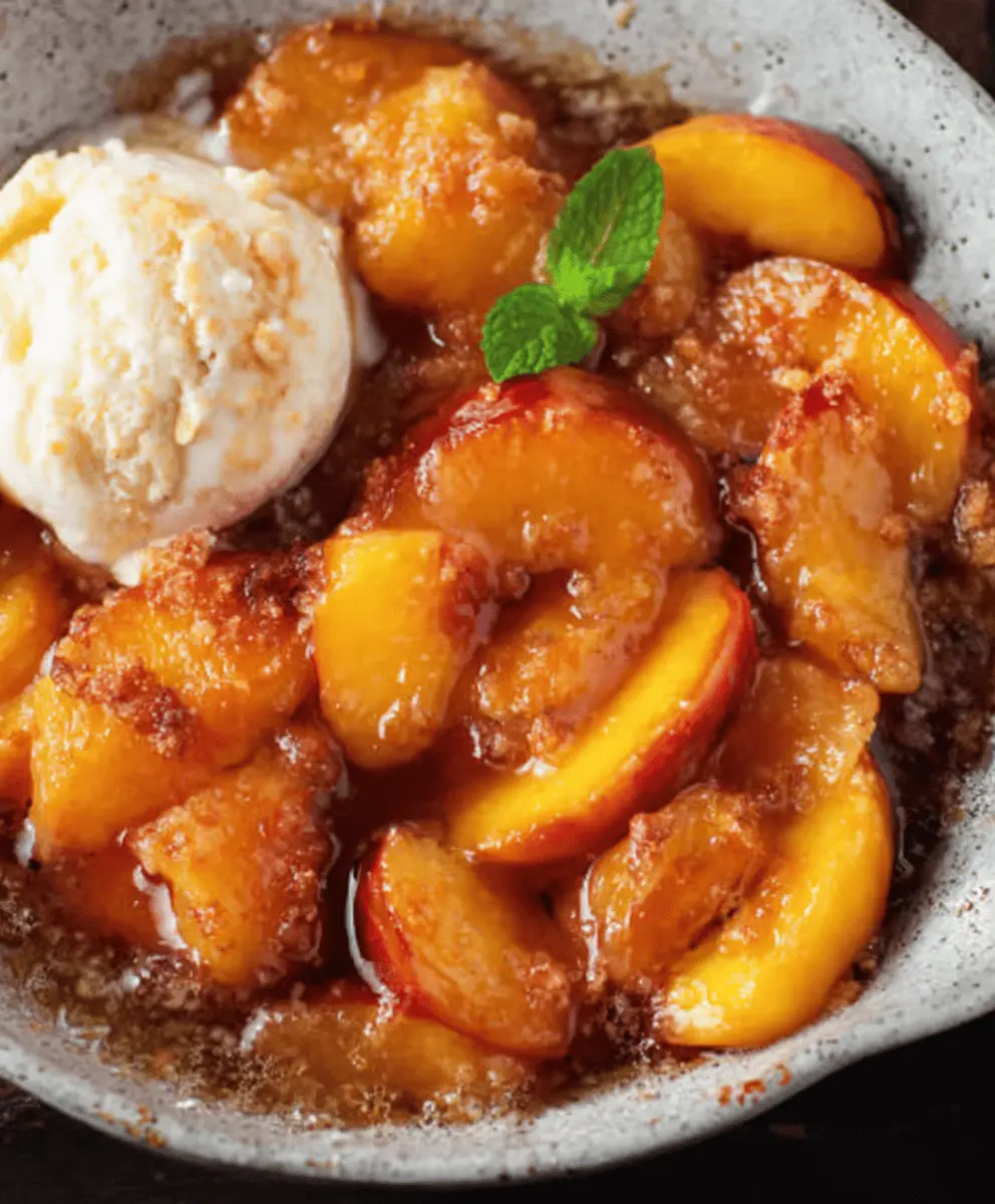 Fresh Southern Peach Cobbler