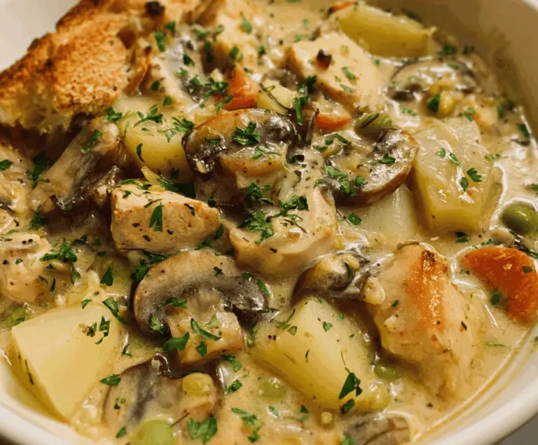 Creamy Chicken and Mushroom Stew
