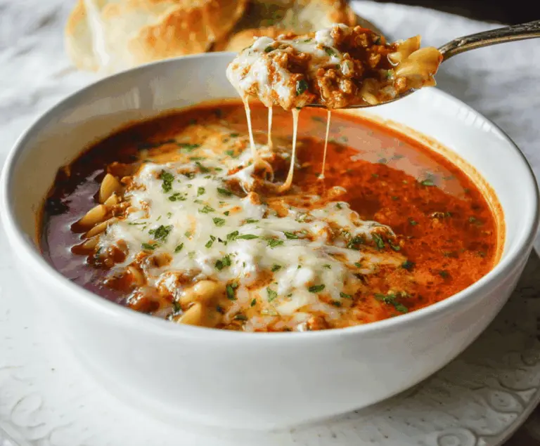 High Protein Lasagna Soup
