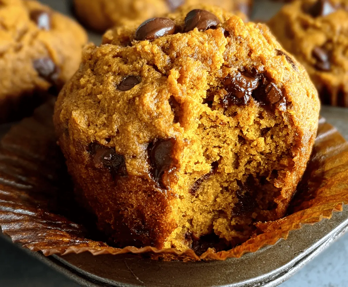 Pumpkin Chocolate Chip Muffins