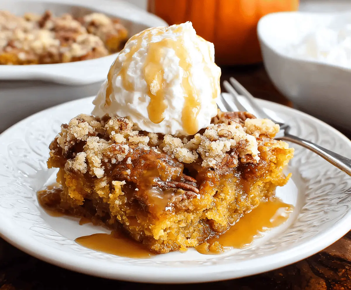 Pumpkin Dump Cake