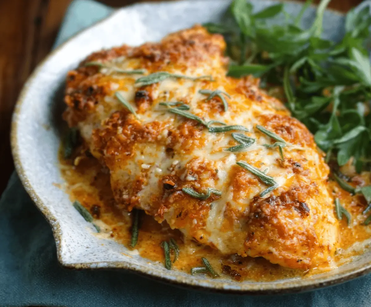 Pumpkin Parmesan Chicken Skillet