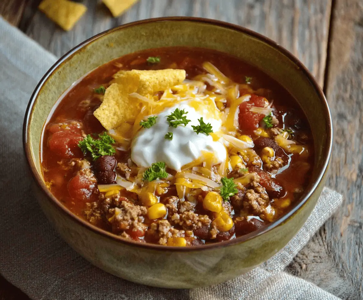 Slow Cooker Taco Soup