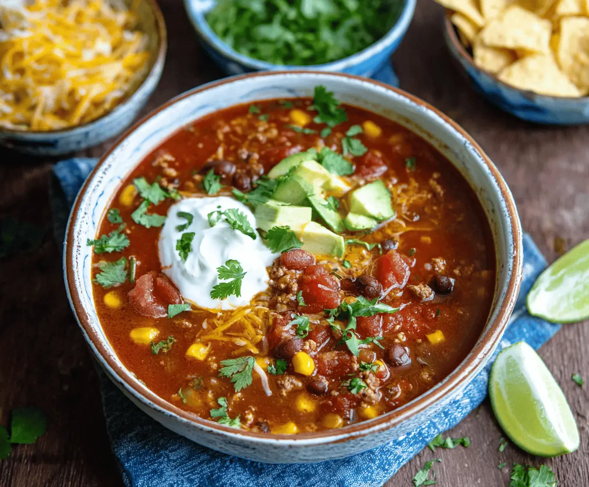 Stovetop Taco Soup