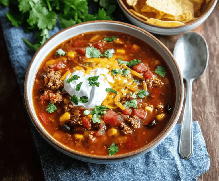 Stovetop Taco Soup