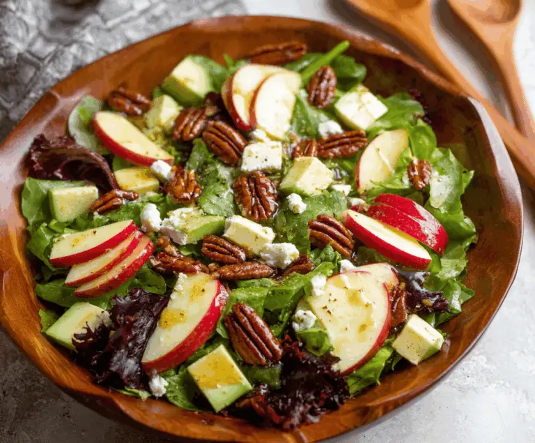 TikTok Apple Goat Cheese Pecan Salad