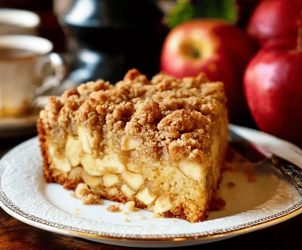 Apple Crumble Coffee Cake