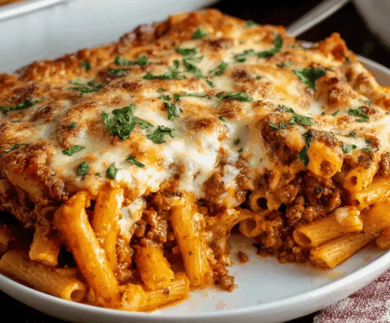 Baked Ziti with Ground Beef