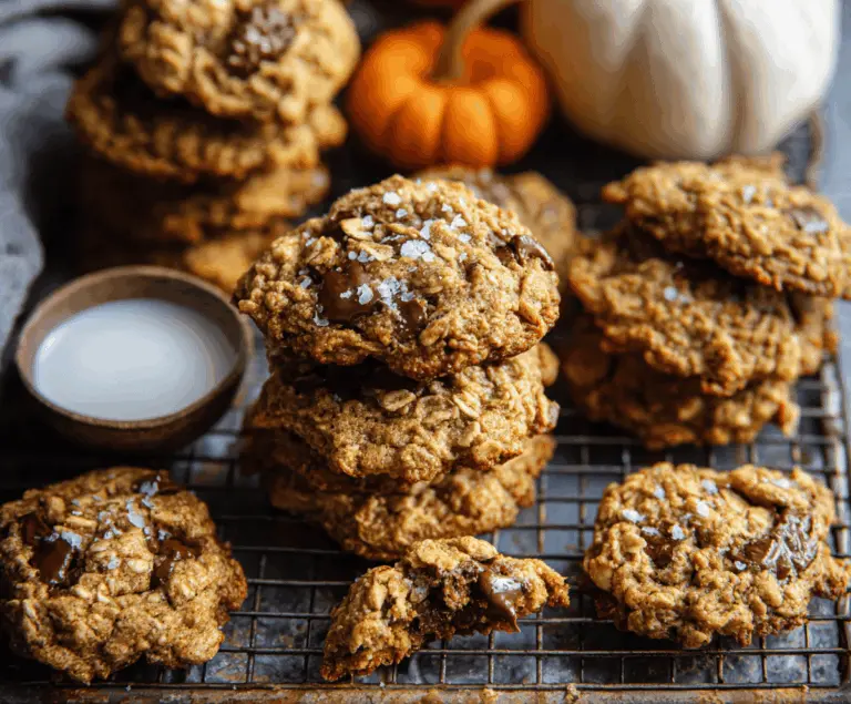 Brown Butter Pumpkin Oatmeal Cookies