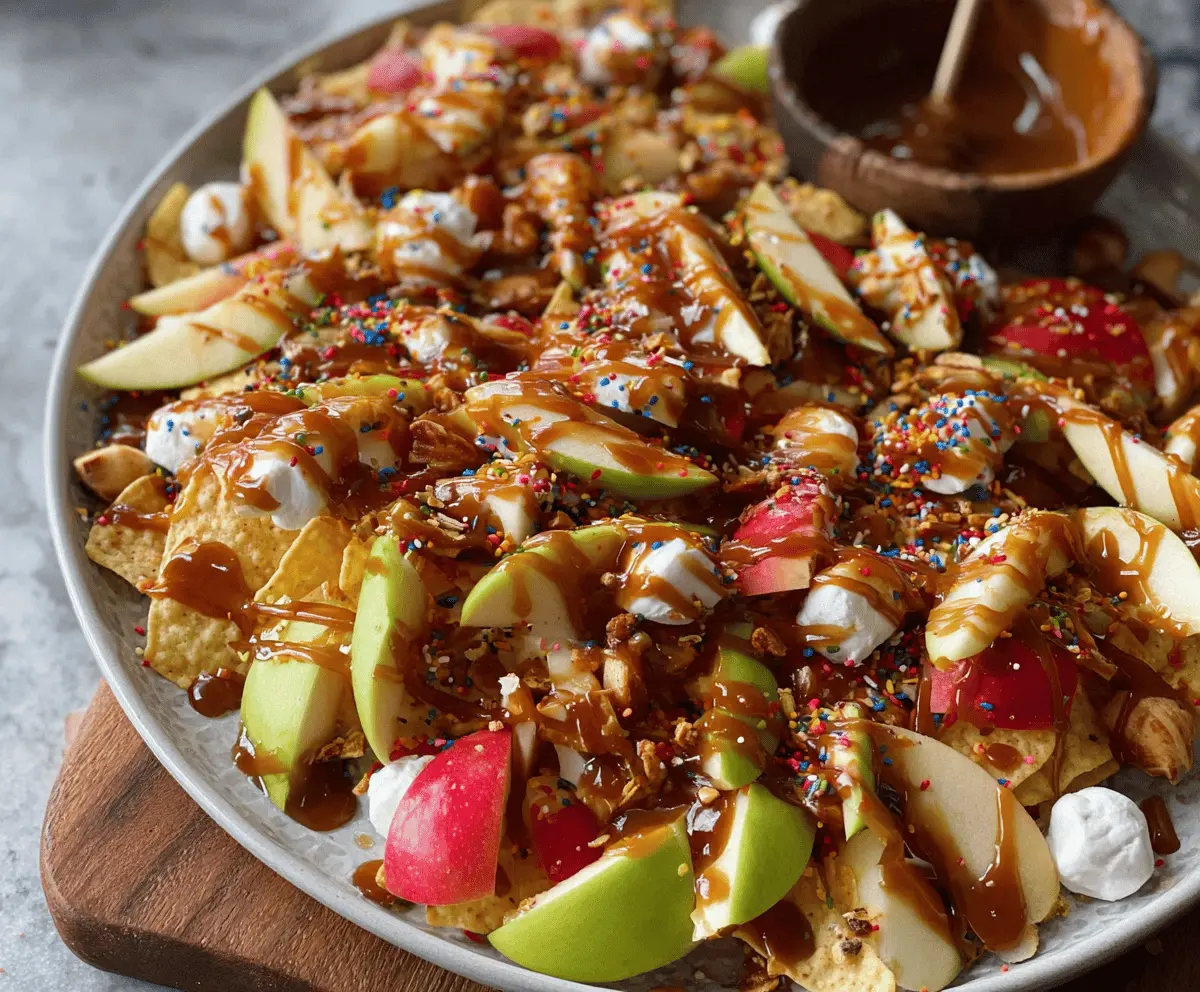 Caramel Apple Nachos