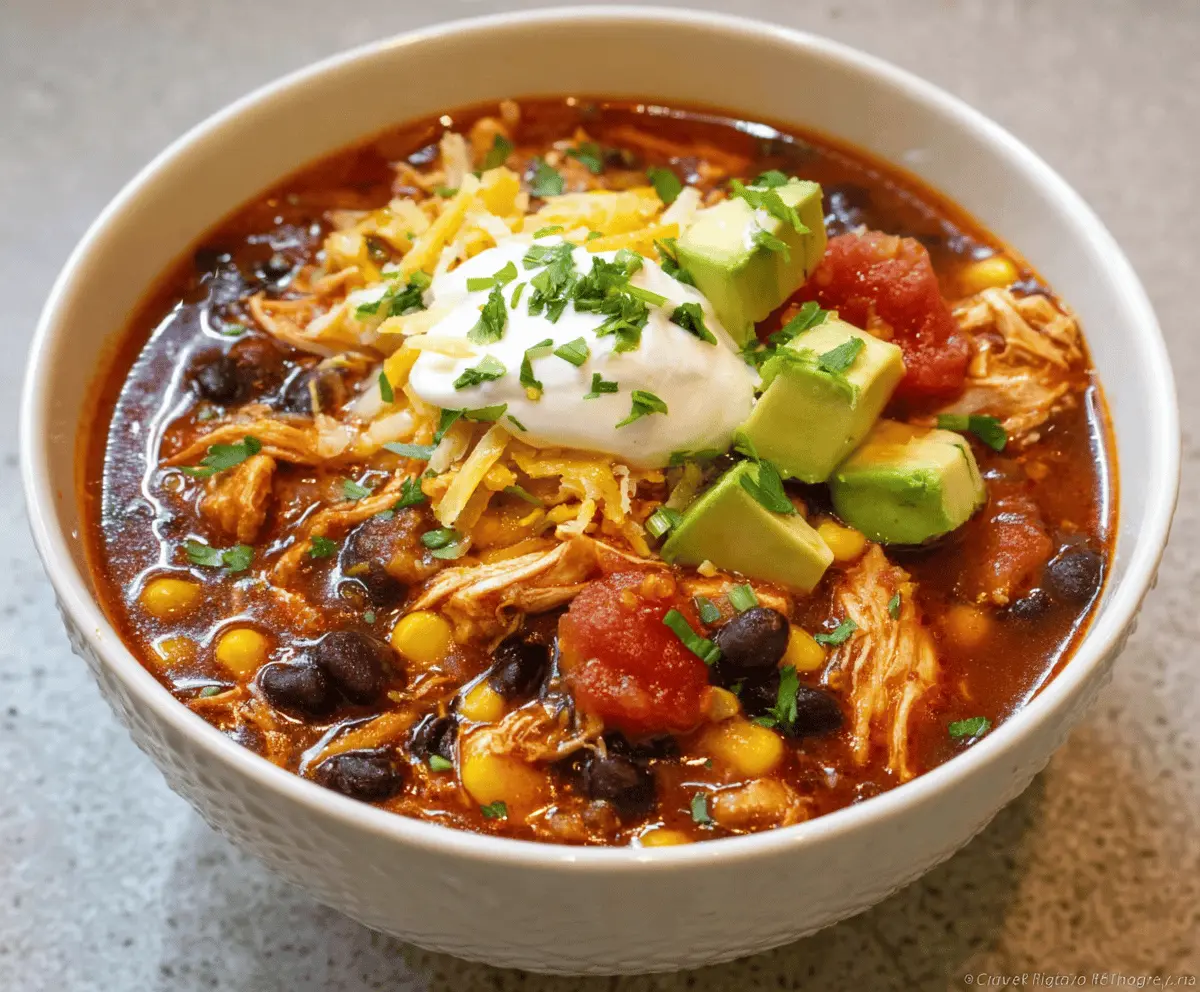 Easy Chicken Taco Soup Recipe – Quick, Delicious & Healthy