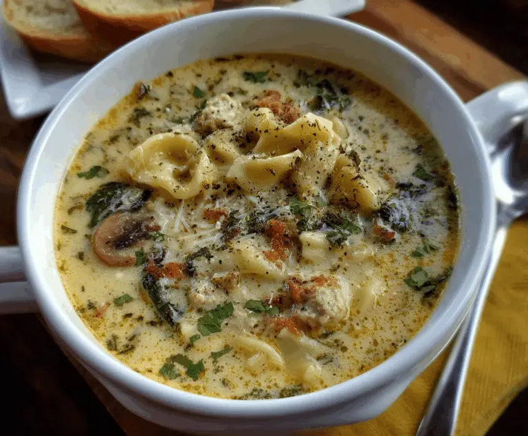 Creamy Alfredo Lasagna Soup