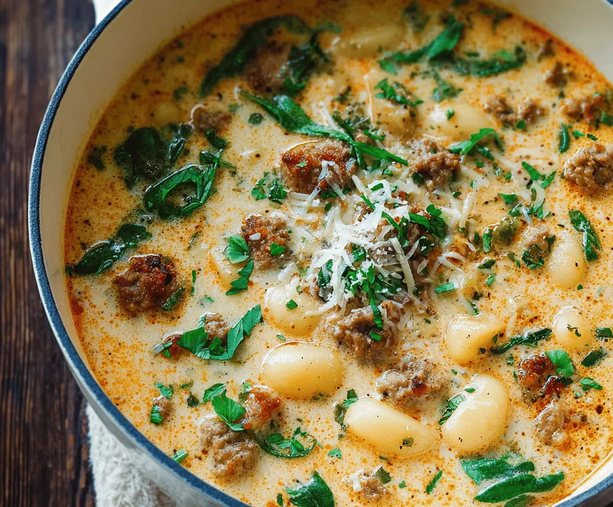 Creamy Italian Sausage Potato Soup Recipe – Easy & Delicious