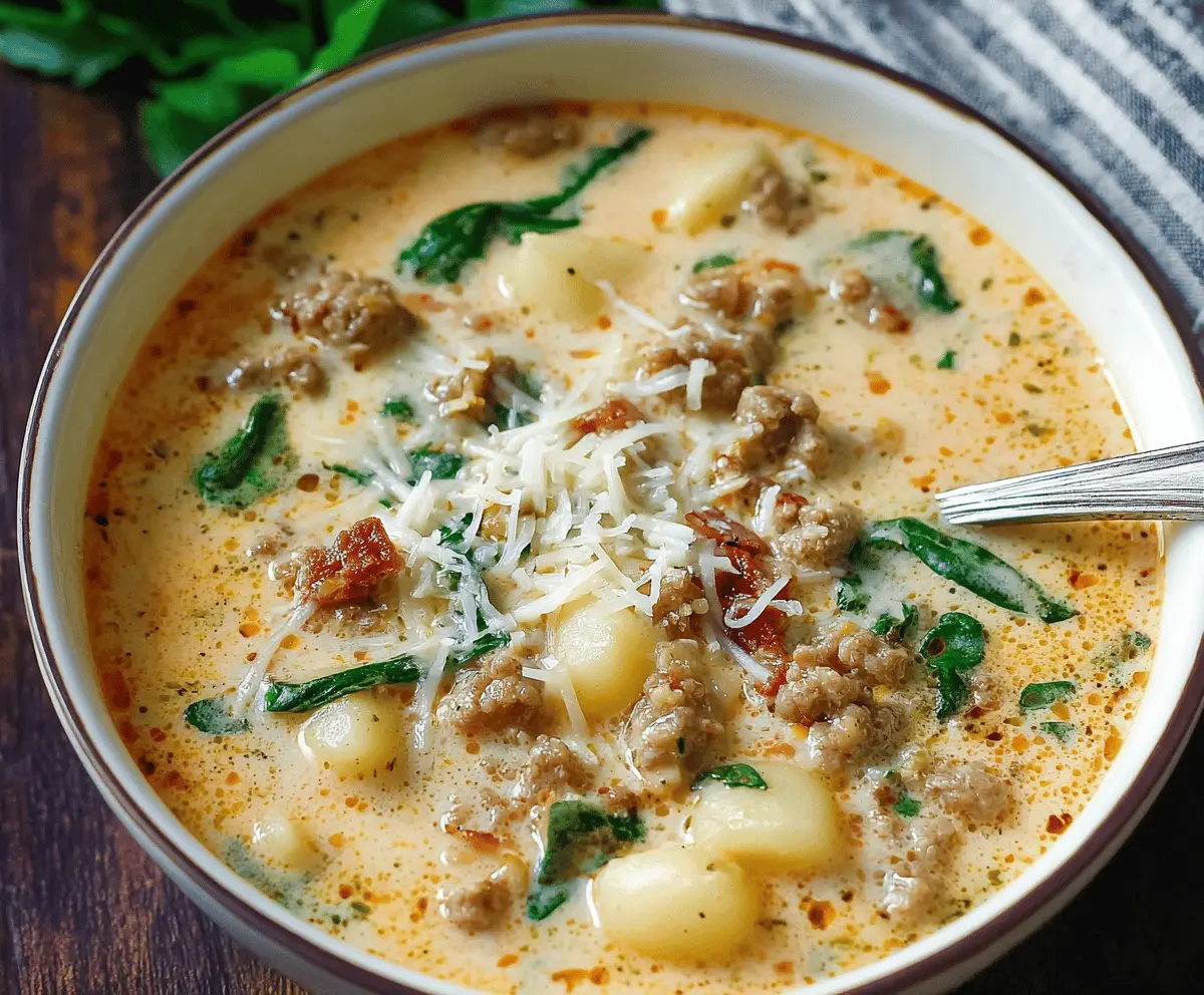 Creamy Italian Sausage Potato Soup Recipe – Easy & Delicious