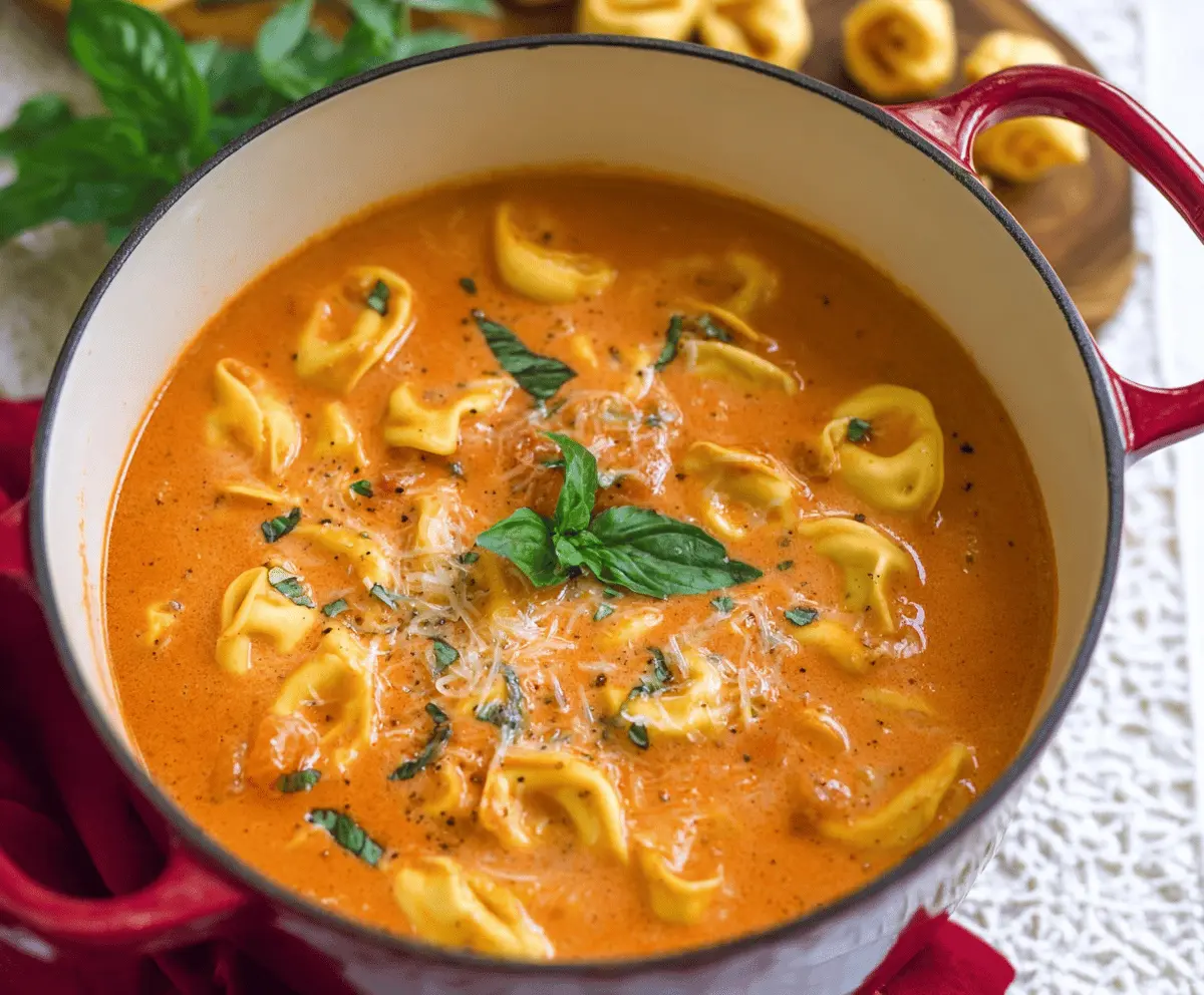 Creamy Tomato Tortellini Soup Recipe – Easy & Delicious Comfort Meal