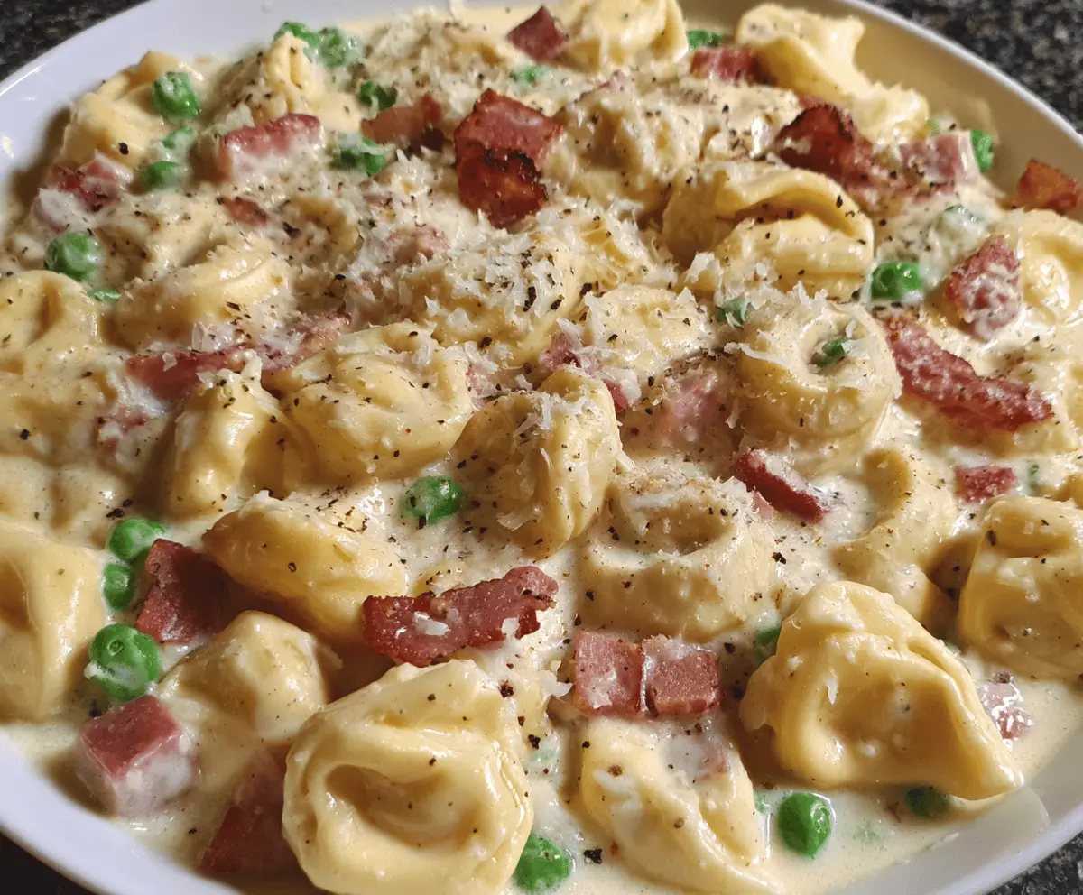 Creamy Tortellini Carbonara 