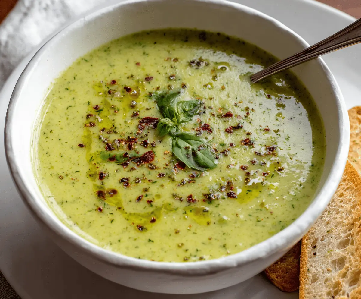 Creamy Zucchini Basil Soup Recipe - Easy & Delicious