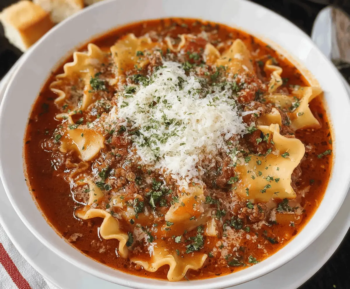 Crockpot Lasagna Soup Recipe