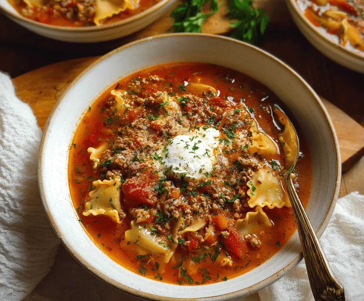Gluten-Free Lasagna Soup