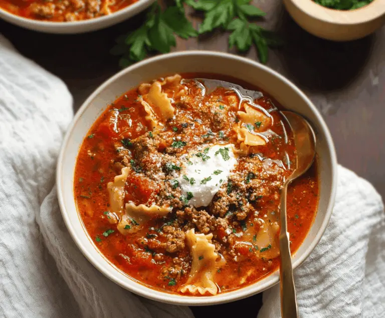 Gluten-Free Lasagna Soup