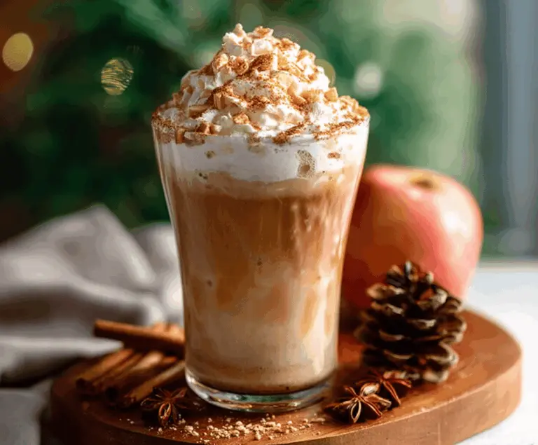 Iced Apple Crisp Cream Chai Latte