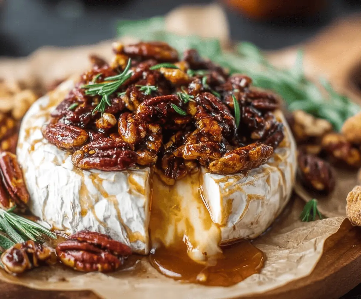 Maple Pecan Baked Brie