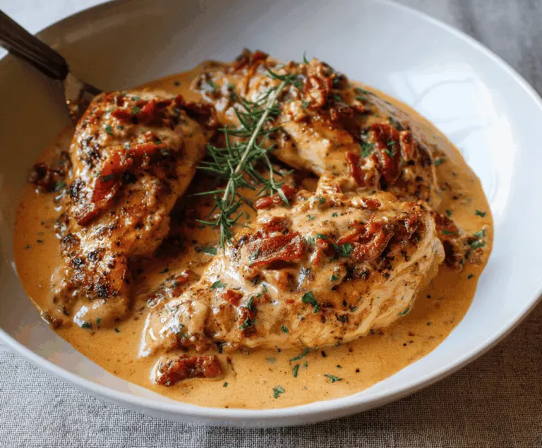 Marry Me Chicken with Creamy Sun-Dried Tomato Sauce