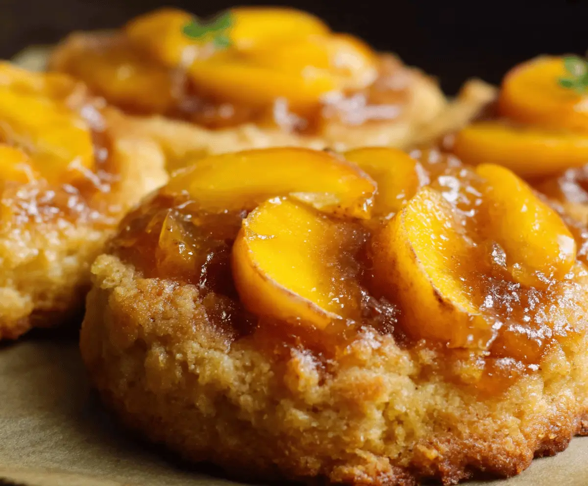 Peach Upside-Down Cookies