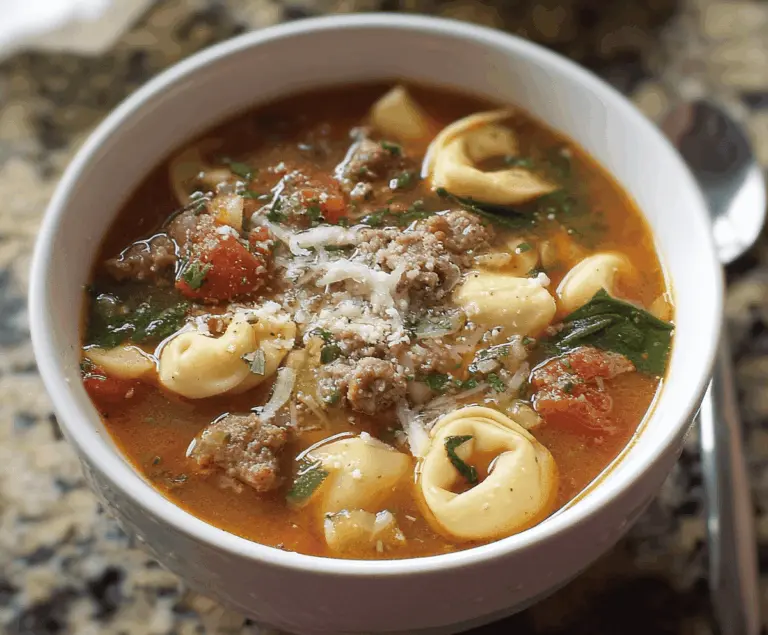 Sausage Tortellini Soup