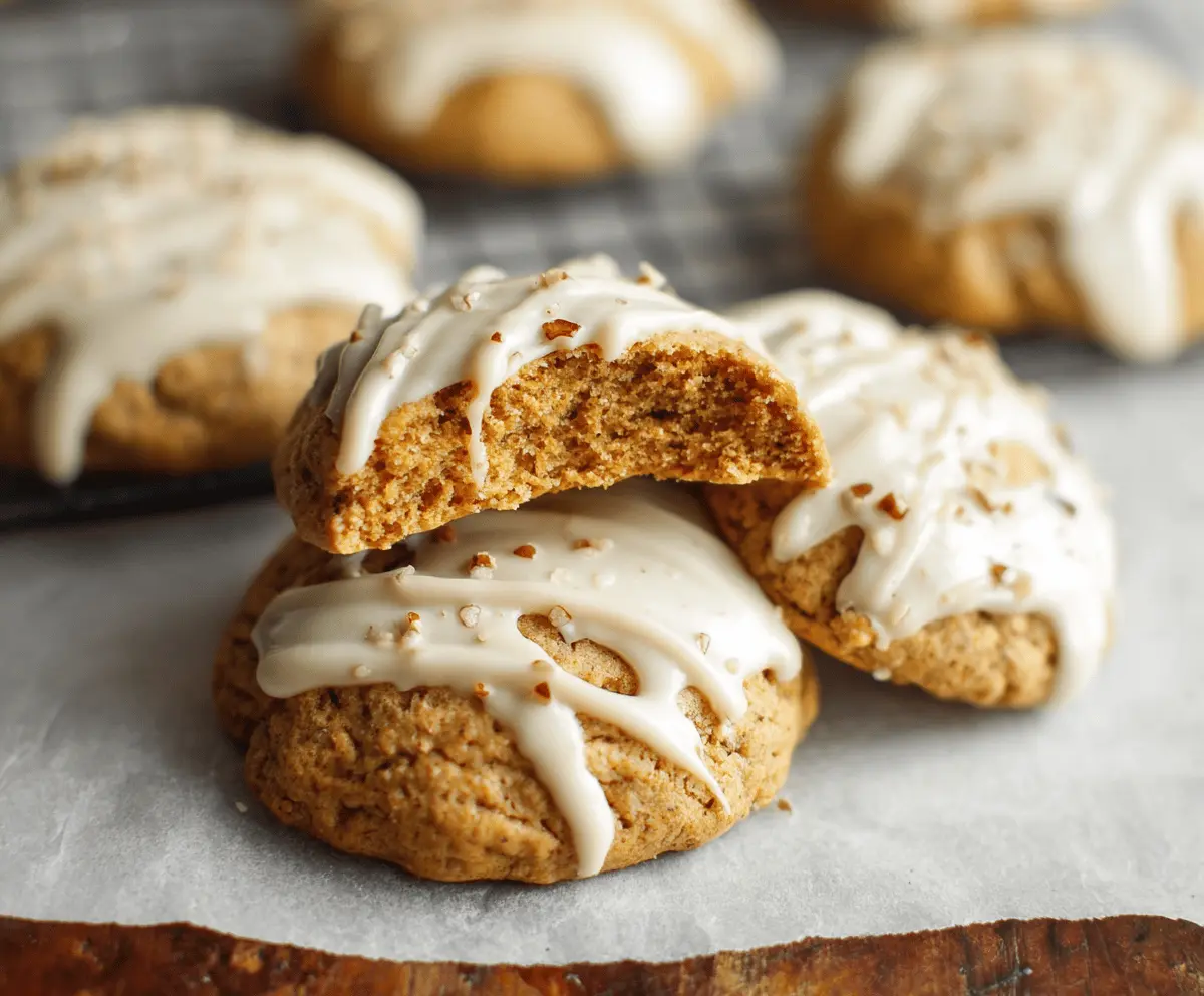 Soft Maple Pumpkin Cookies