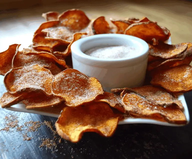 Sweet Potato Chips with Cinnamon Sugar