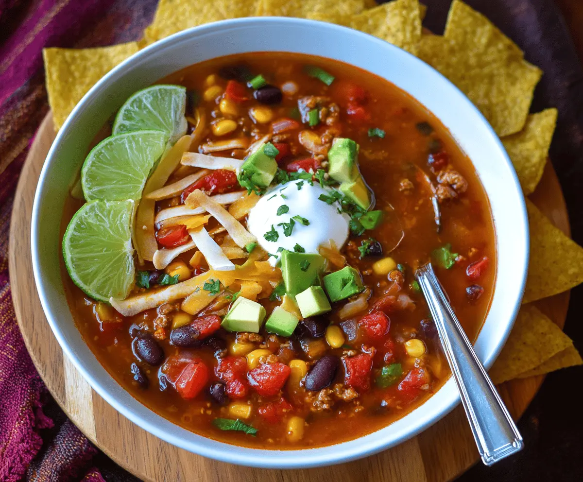 Vegetarian Taco Soup