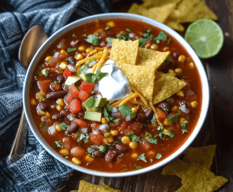 Vegetarian Taco Soup