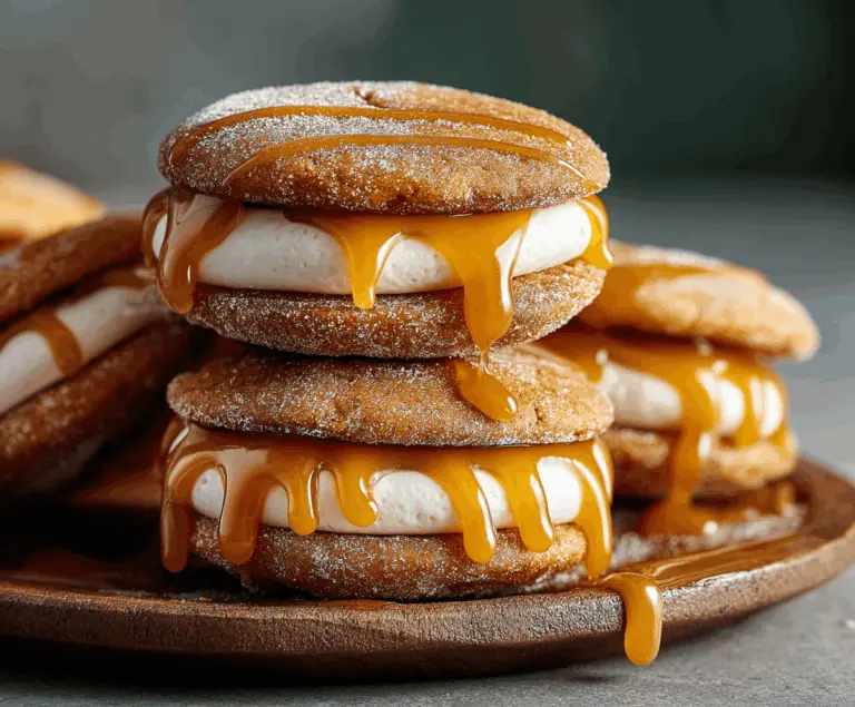 Apple Cider Whoopie Pie Cookies with Caramel