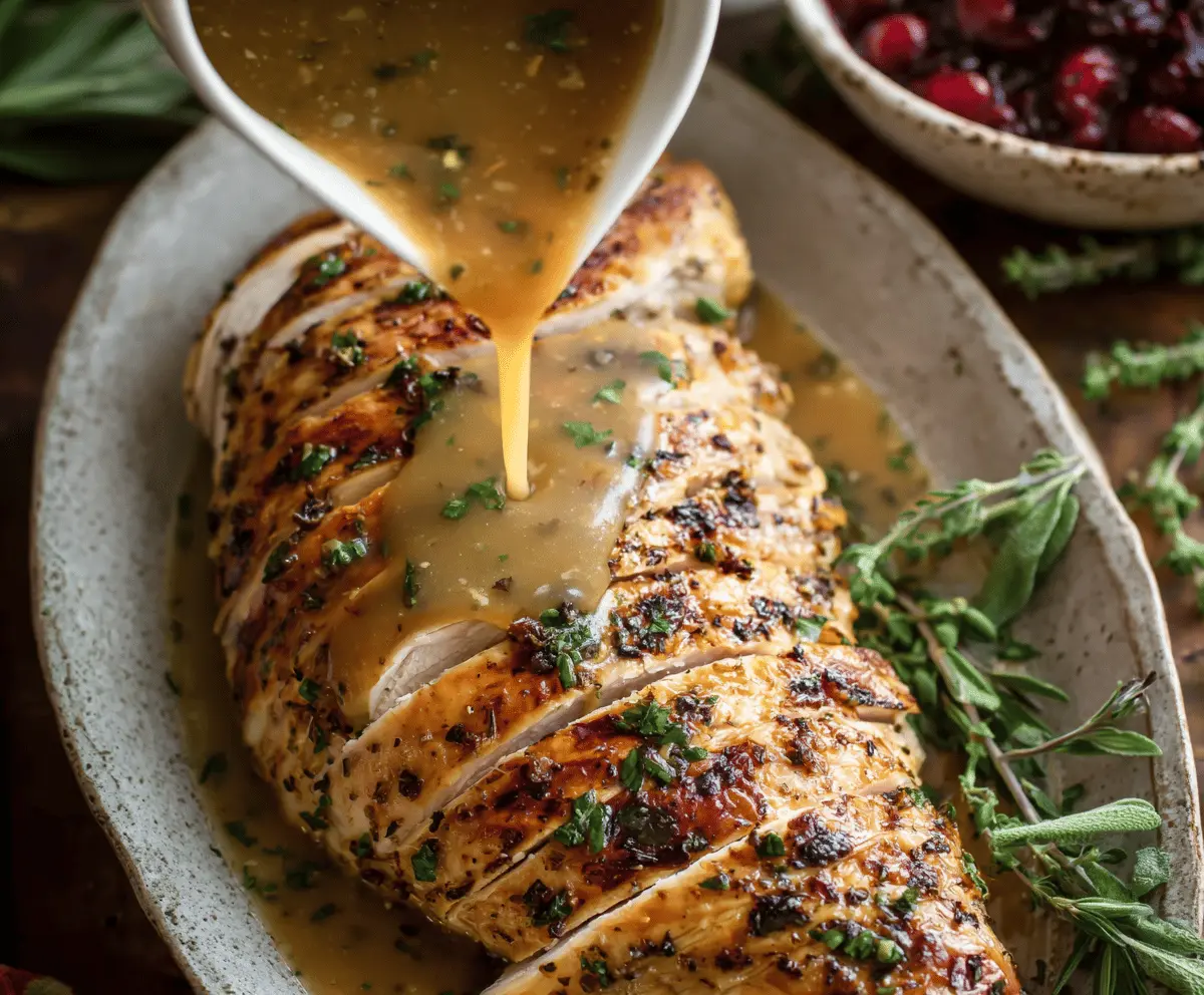 Brown Butter Herb Turkey Gravy Recipe – Rich & Flavorful Thanksgiving Sauce