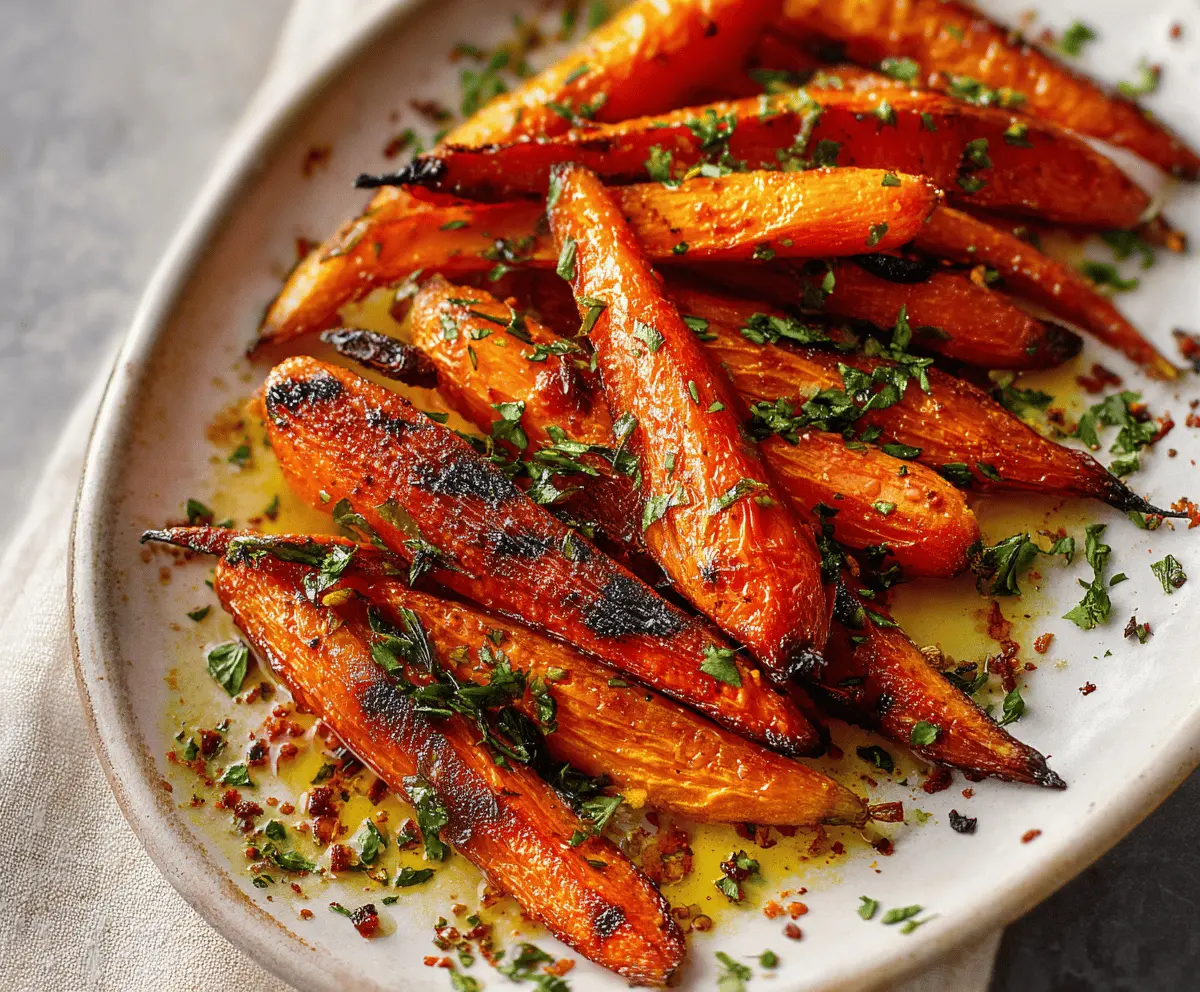 Easy Charred Carrots Recipe – Flavorful & Golden Delight
