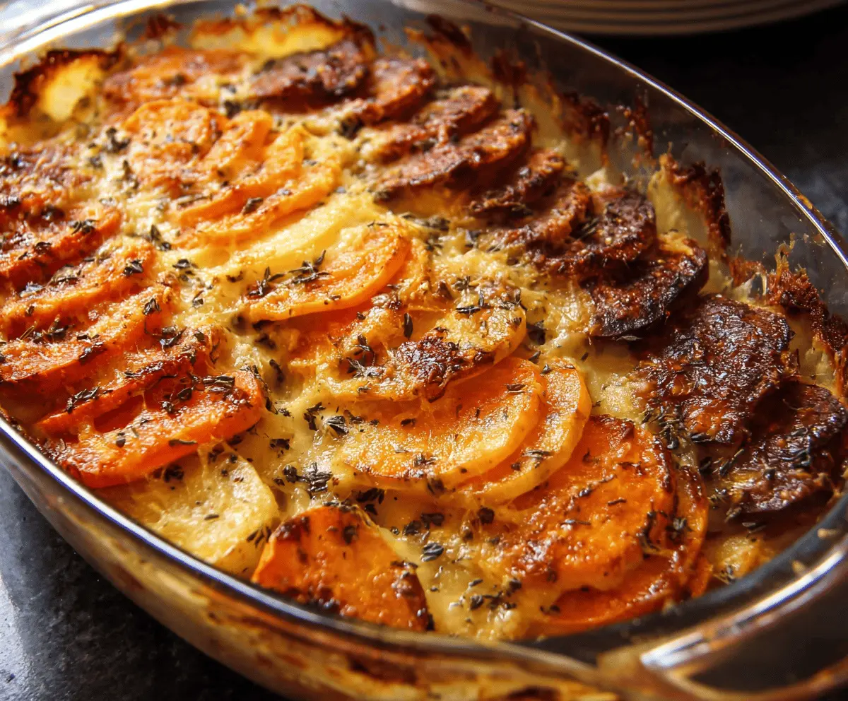 Cheesy Root Vegetable Gratin Recipe