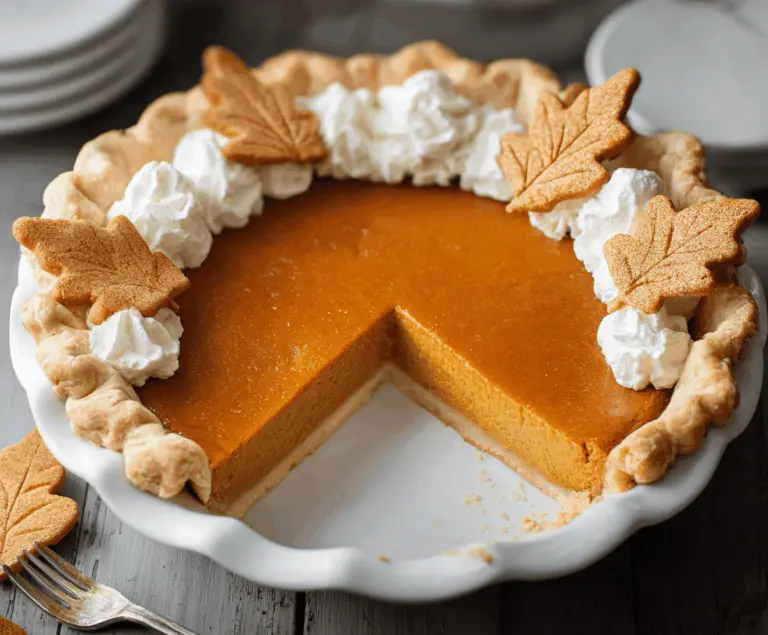 Classic Pumpkin Pie Recipe Easy, Smooth, and Full of Fall Flavor